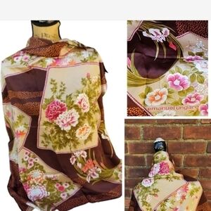 Emanuel‎ Ungaro Silk Floral Vintage Scarf